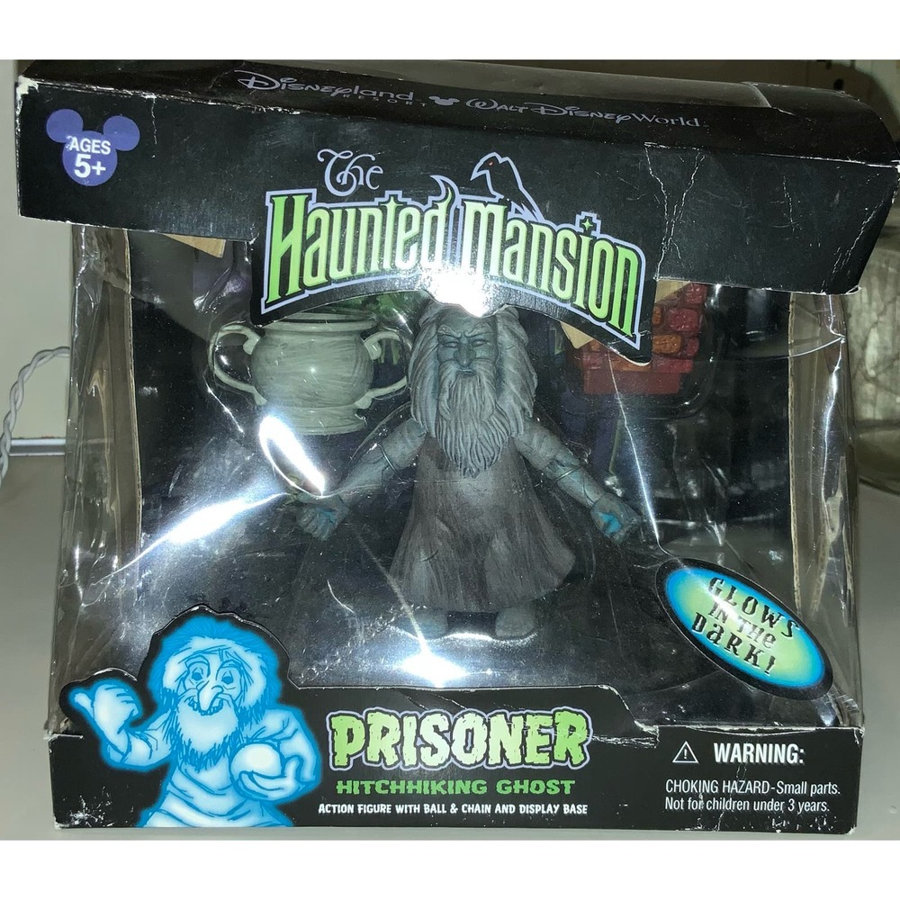 The Haunted Mansion Glow In The Dark Prisoner Hitchhiking Ghost Figure  Disney